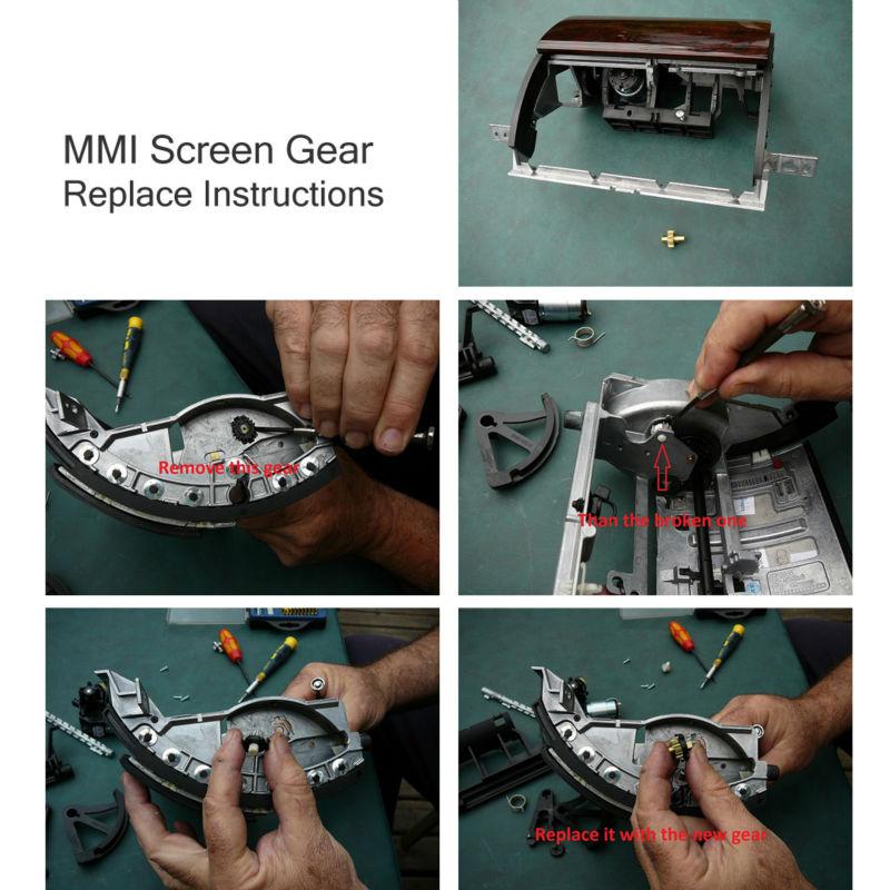 Audi A8 MMI Screen Opening Mechanism Repair Kit 4E0857273D 5