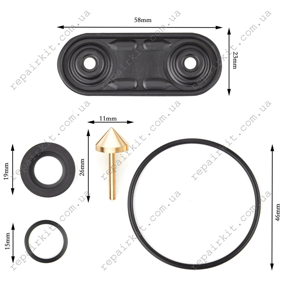 Repair kit for Mercedes-Benz stove valves 124, 220, 221, 215, 202, 208, 210, 170, 171, 140 3