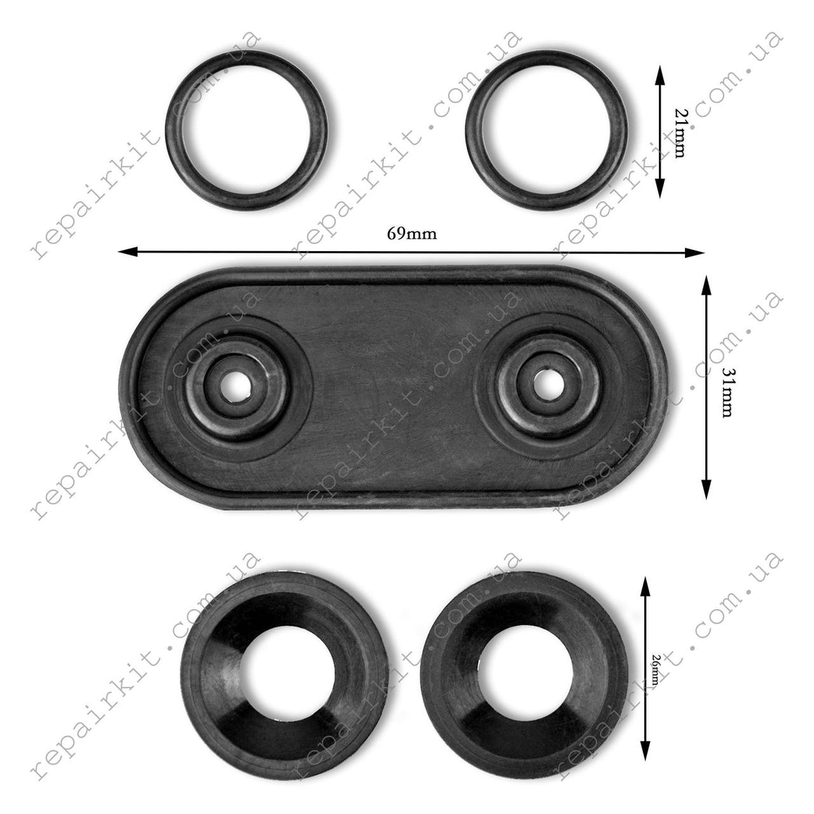 Repair kit for Mercedes-Benz R129, W124 stove valves 3