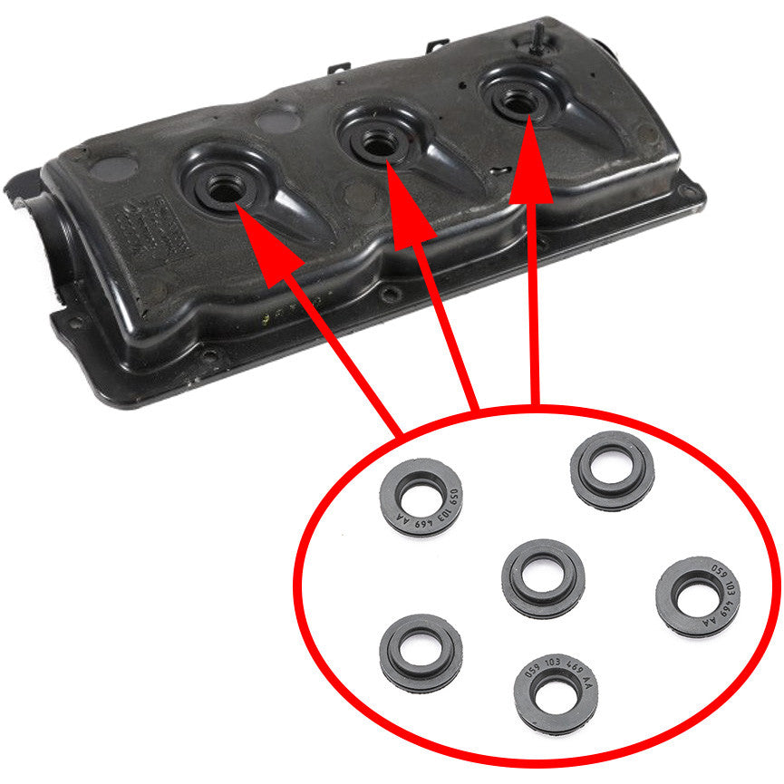 Valve Cover nozzle Oil seal VAG 2.5TDI 059103469AA, 059103470Q 4