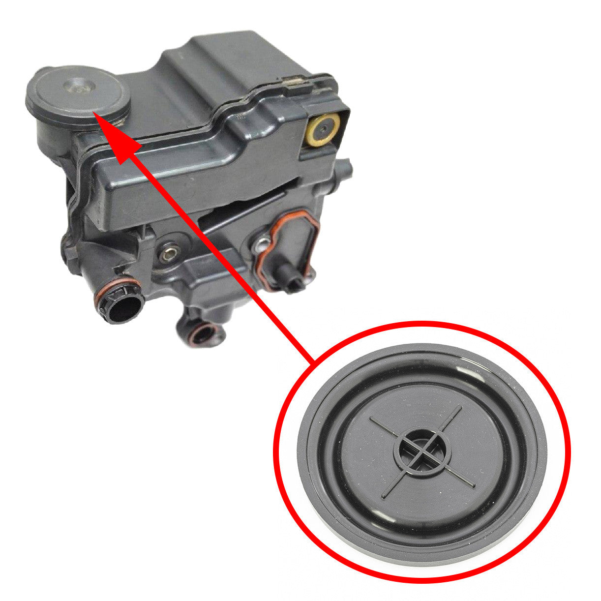 Oil evaporator membrane Peugeot, Citroen, Ford, Fiat 2.0HDI 9671271480, 9670033180, 1180T6 1