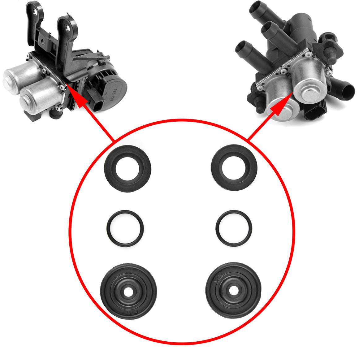 Repair kit for Audi A6 (4F/C6) and Jaguar S-Type stove valves 1