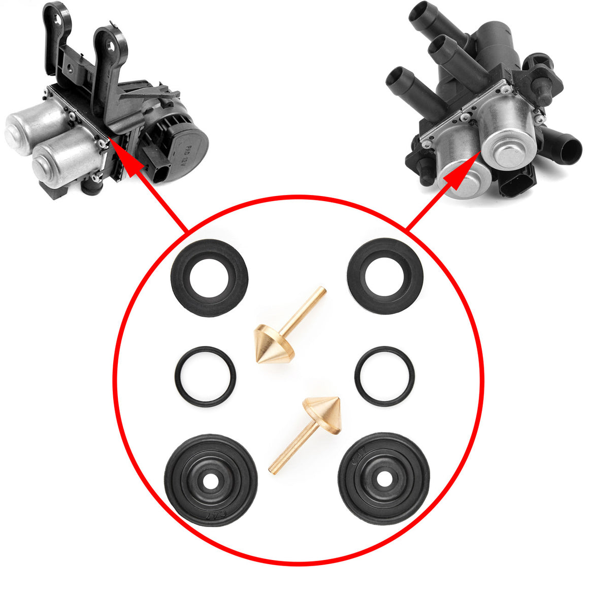 Repair kit for Audi A6 (4F/C6) and Jaguar S-Type stove valves 1