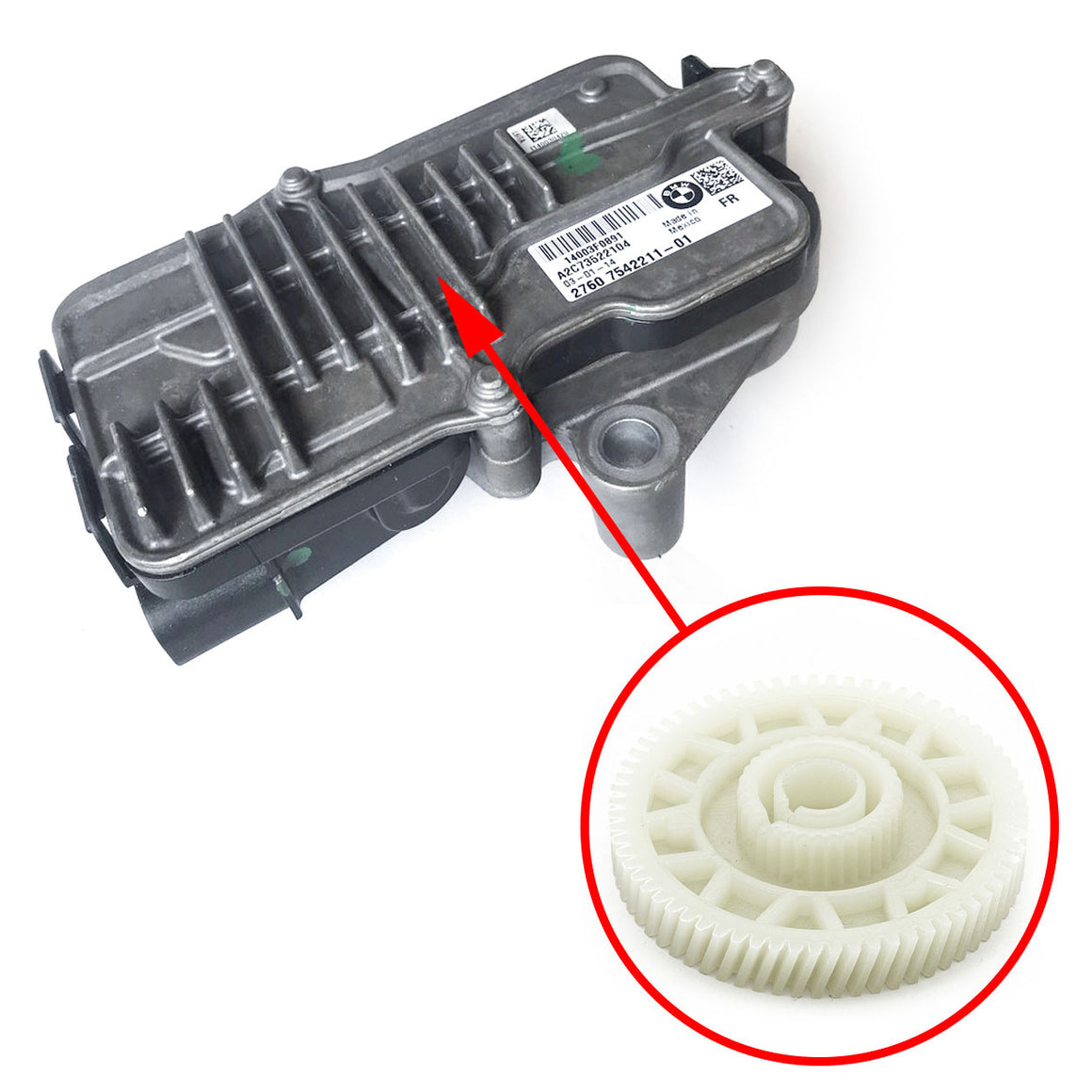 BMW F25, F26, F15, F16 Transfer Case Servo Repair Kit 27608643153 1