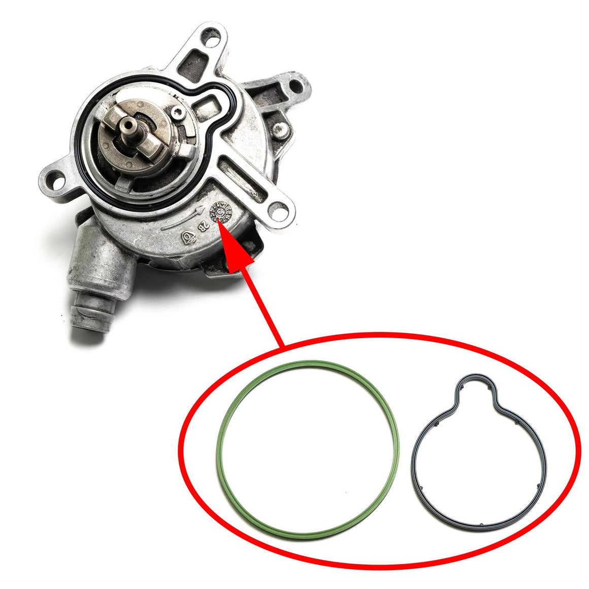 Volvo 2.4 D5 2.0 D3 Vacuum Pump Repair Kit 30731825, 31219463, 08699237 1