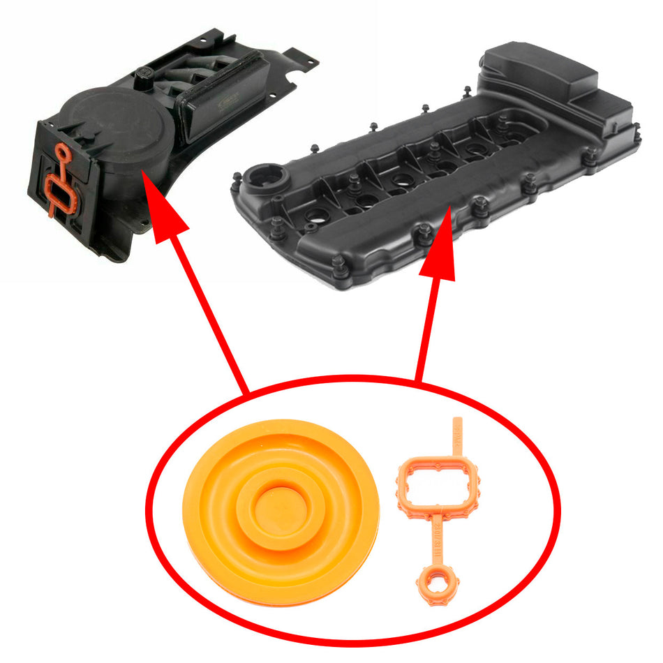 Diaphragm PCV valve cover VAG 3.6 FSI 03H103429H