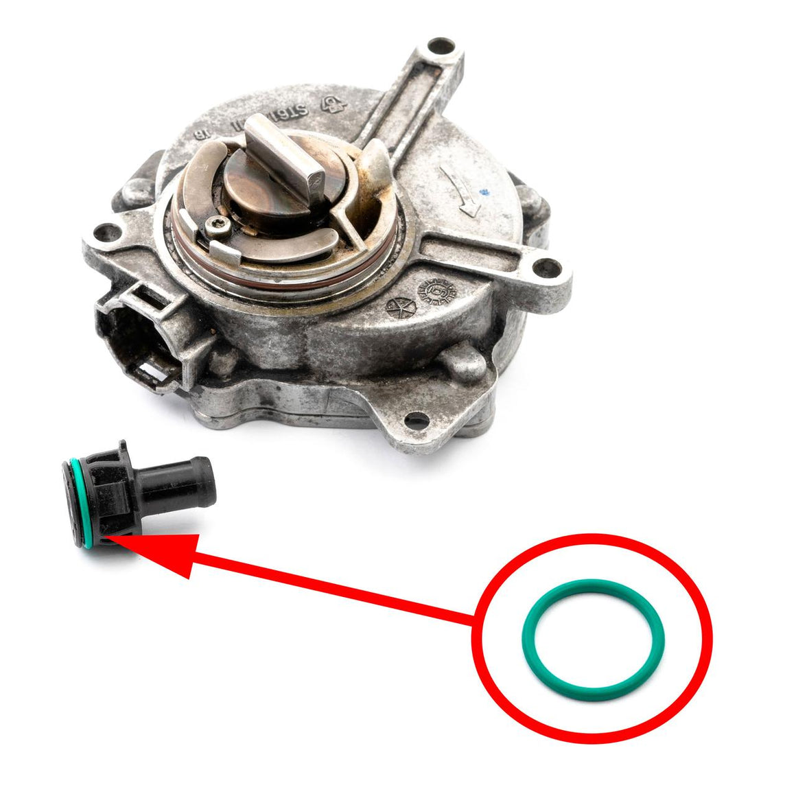VW & AUDI 2.0T FSI Vacuum Pump Repair Kit 06D145100H and 06D145100E 6