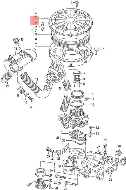 VAG 026129820 Mushroom valve for air filter 035129607K, 050129607E, 026129607 3