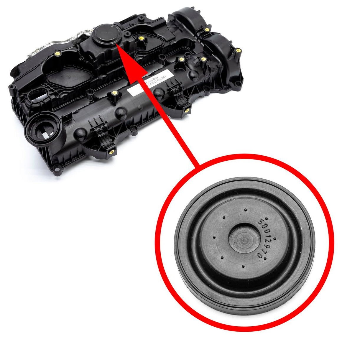 Valve Cover diaphragm Mercedes OM654 6540164900, 6540165000, 6540164200 1