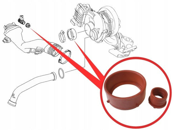 Pipeline Seal Kit for Mercedes-Benz OM642 (6420940580, 6420940080) 4