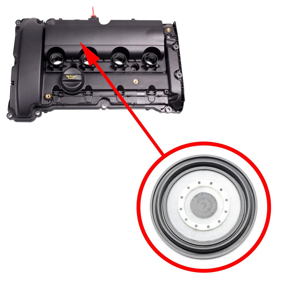 Valve cover diaphragm PEUGEOT/CITROEN 0248.Q2 (EP6DTS, EP6DT, EP6CDT) 1