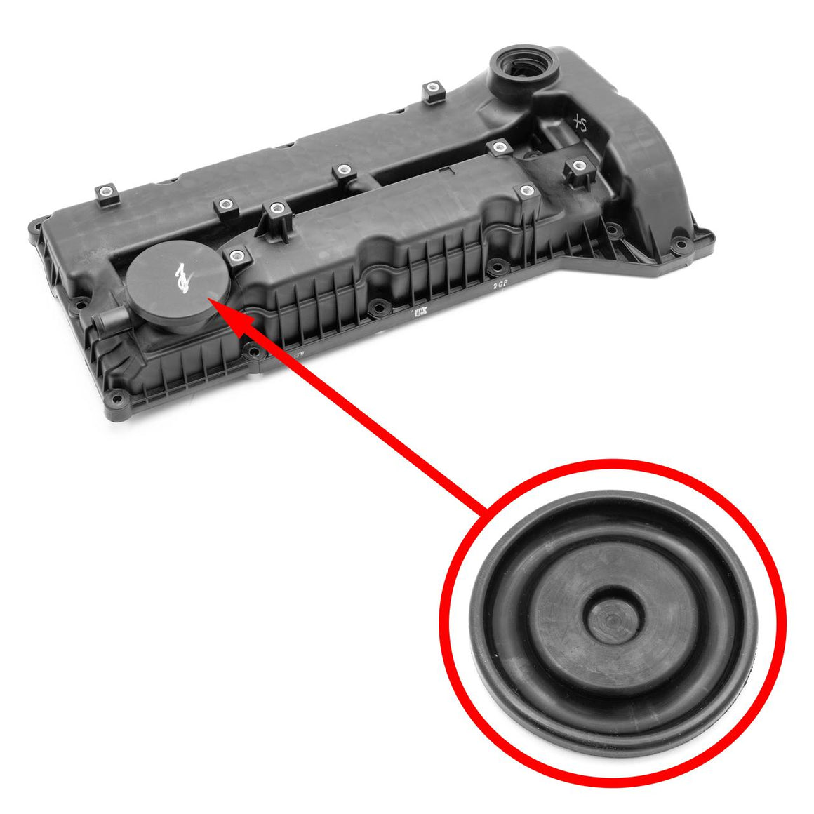 Ssang Yong Valve Cover Diaphragm 6710160705, 6710160205, 6710160505, 6710160605 1