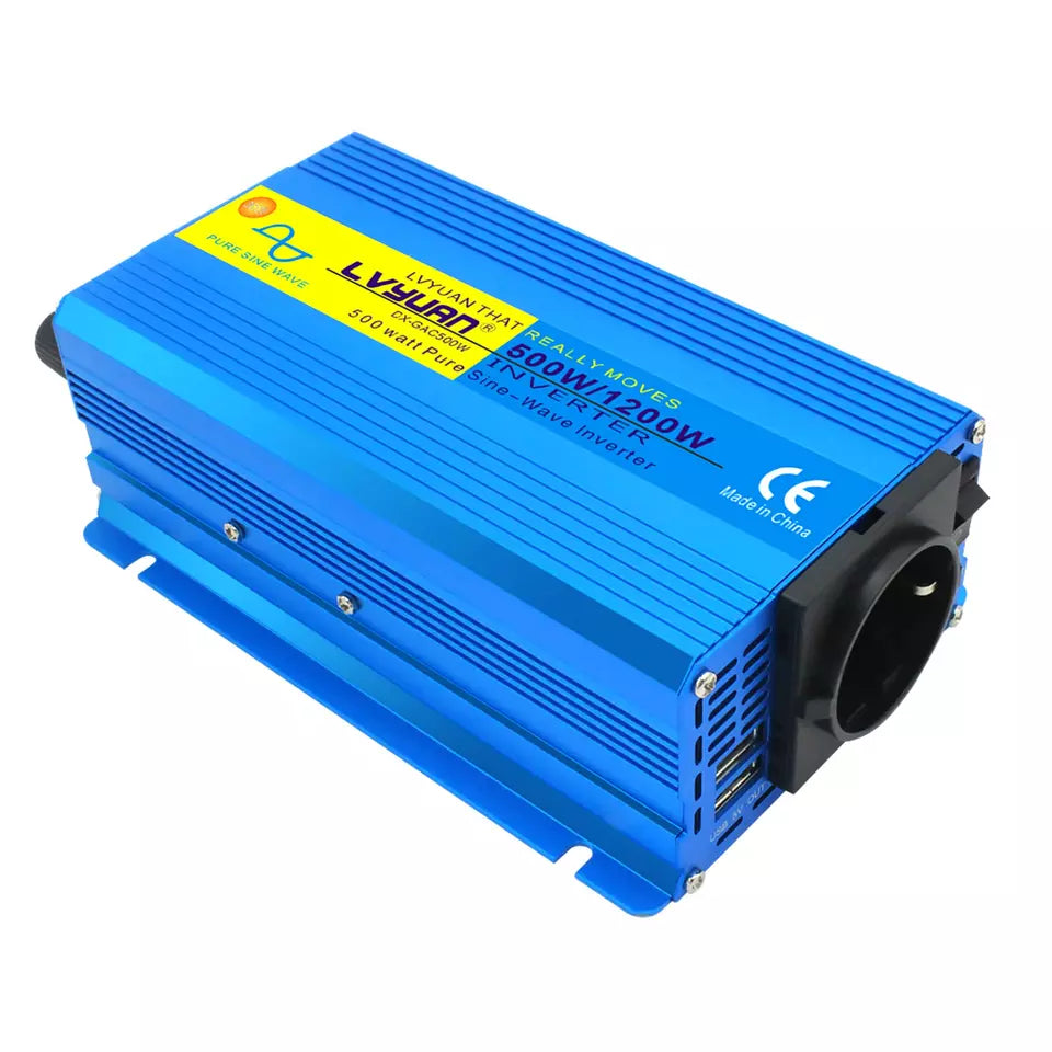 Inverter (voltage converter) Lvyuan 600W/12V/220V with pure sine wave 4