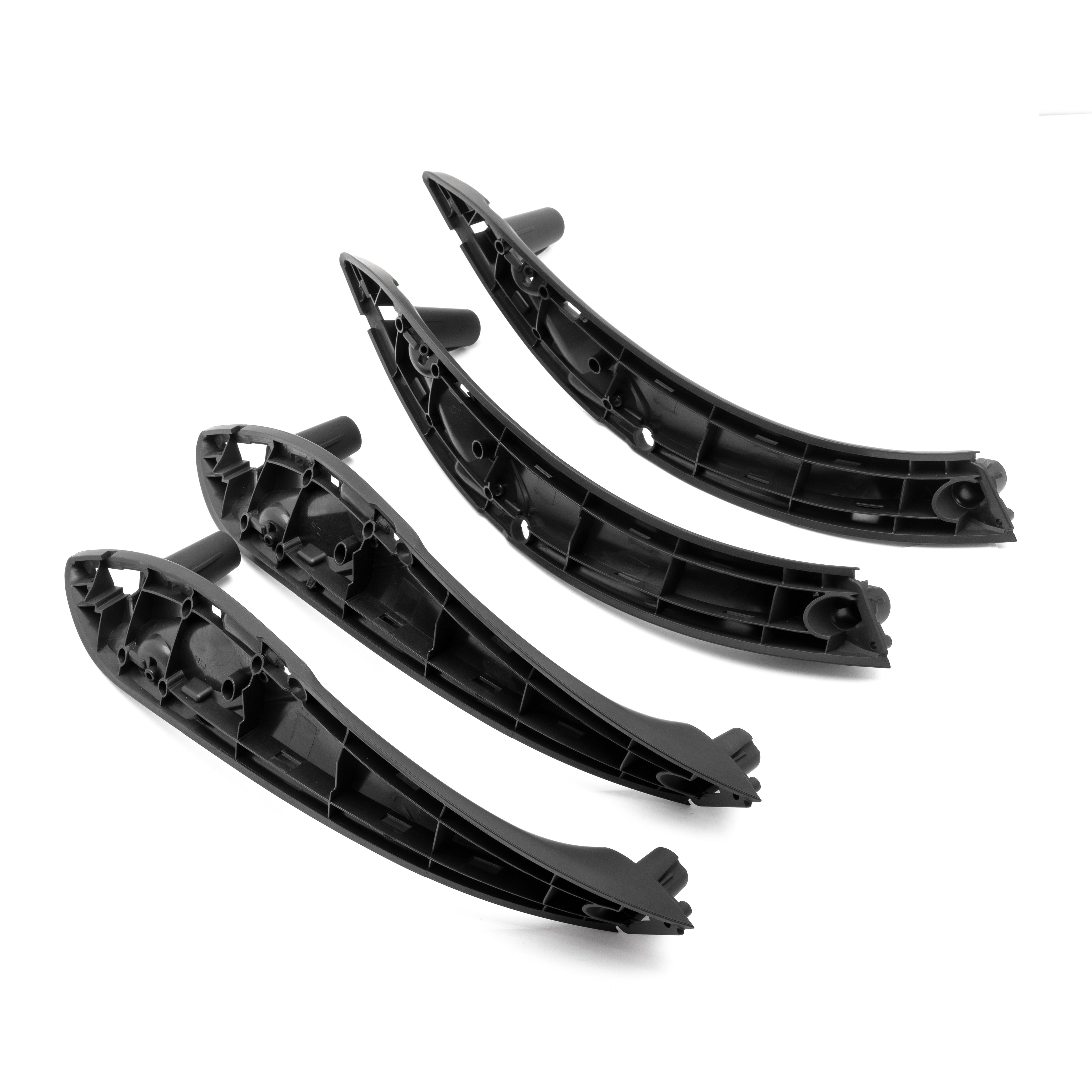 Set of interior handle covers for BMW F34, F36 Black SCHWARZ 1