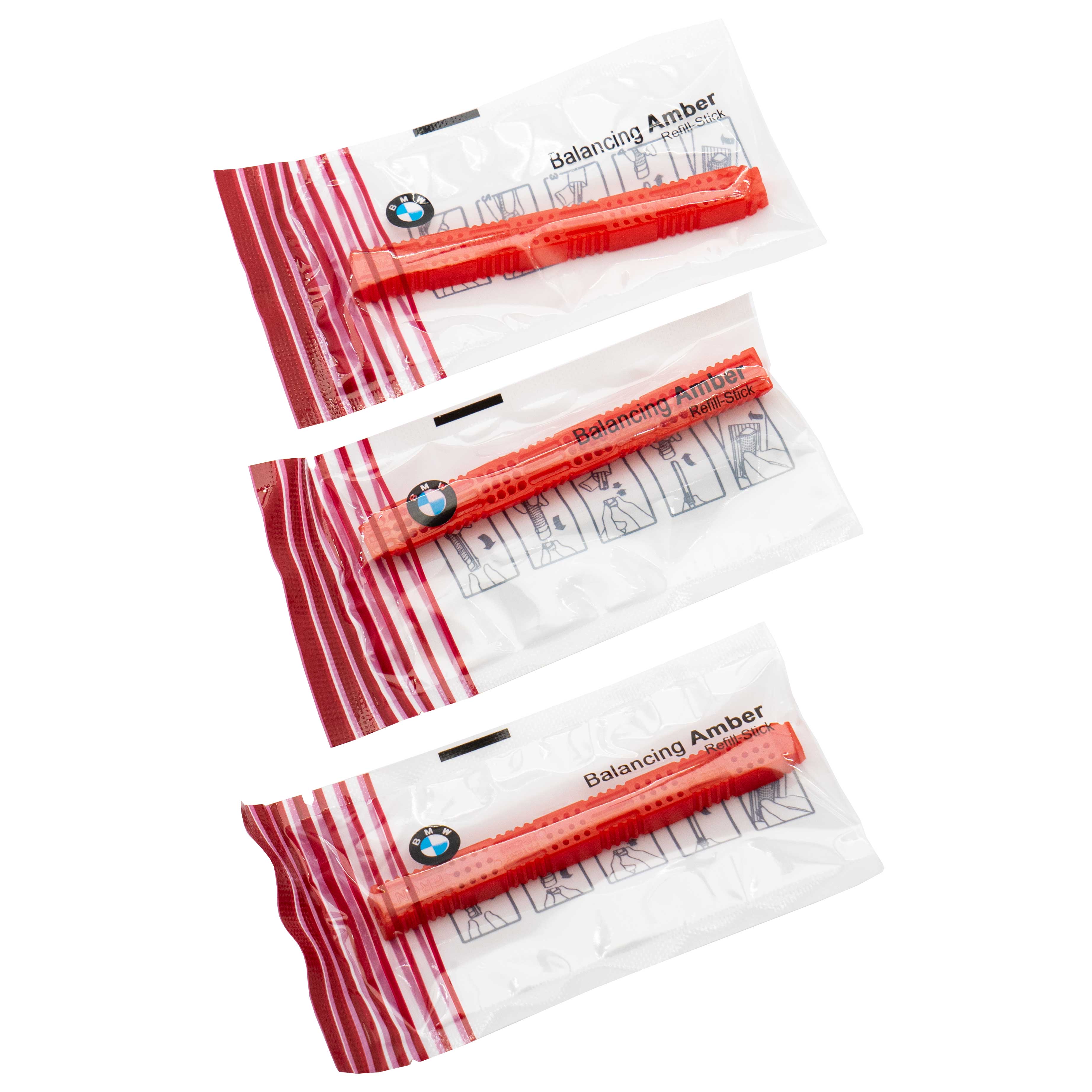 Set of replacement cartridges for air freshener BMW Balancing Amber 83122285676 red 4