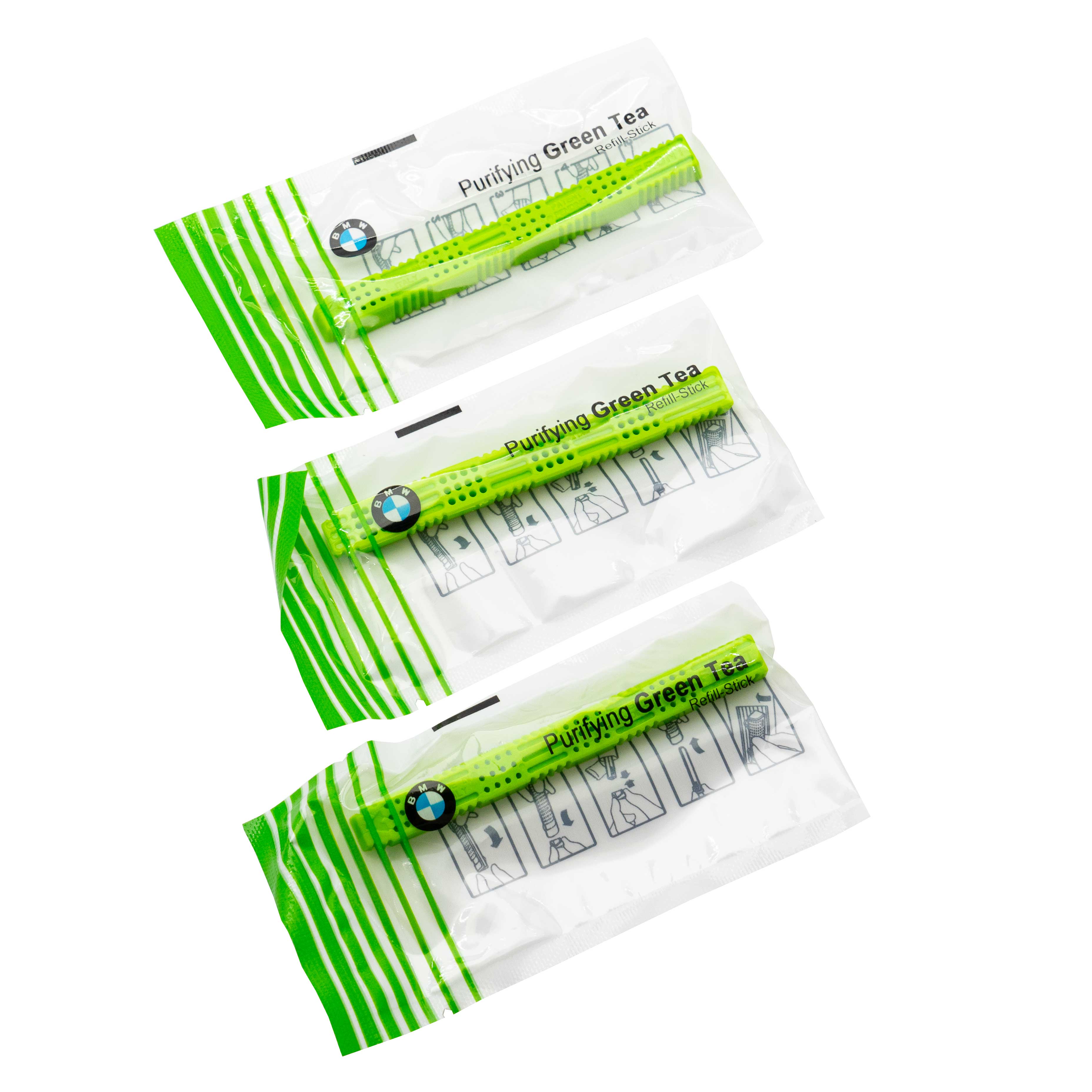 Set of replacement cartridges for air freshener BMW Purifying Green Tea 83122285674 green 3