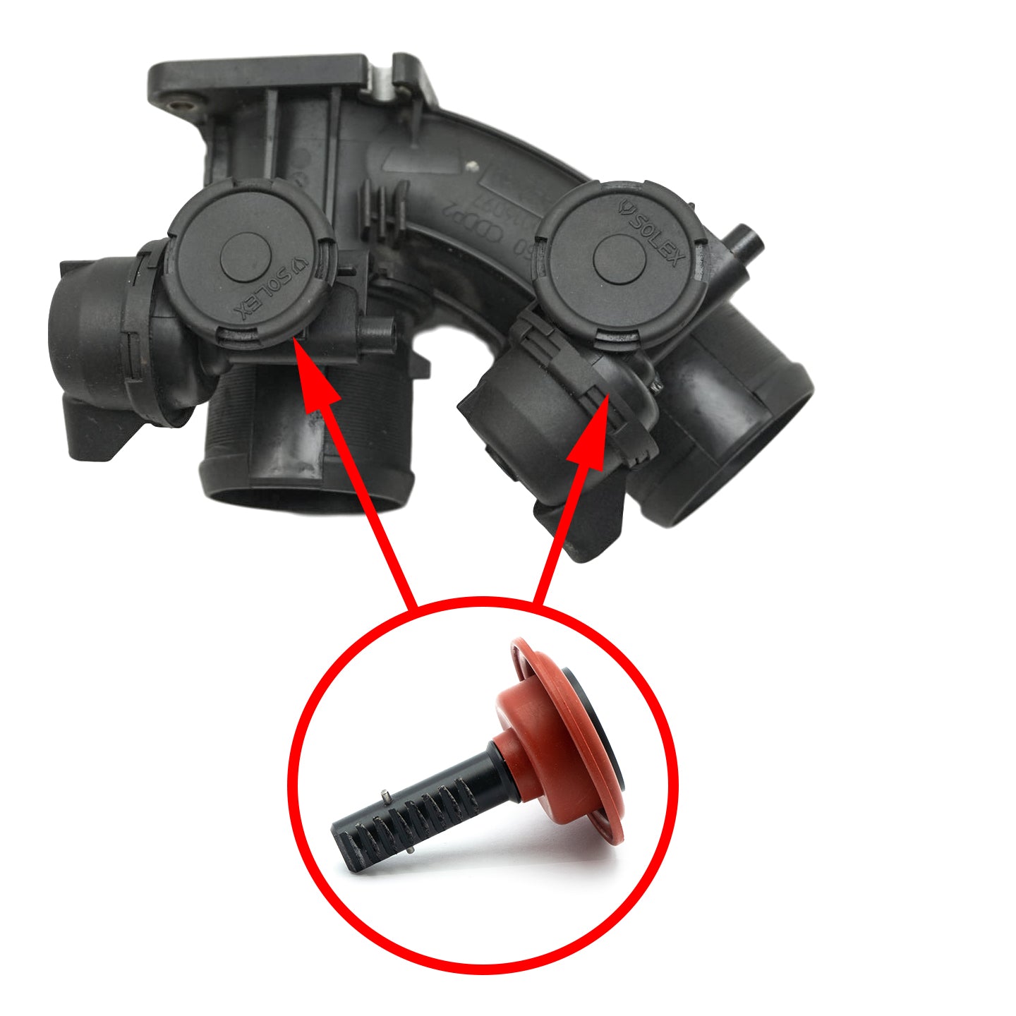Throttle valve repair kit for Peugeot, Citroen, Ford, Volvo 2.0 D, 2.0 HDI, 2.0 TDCI 1