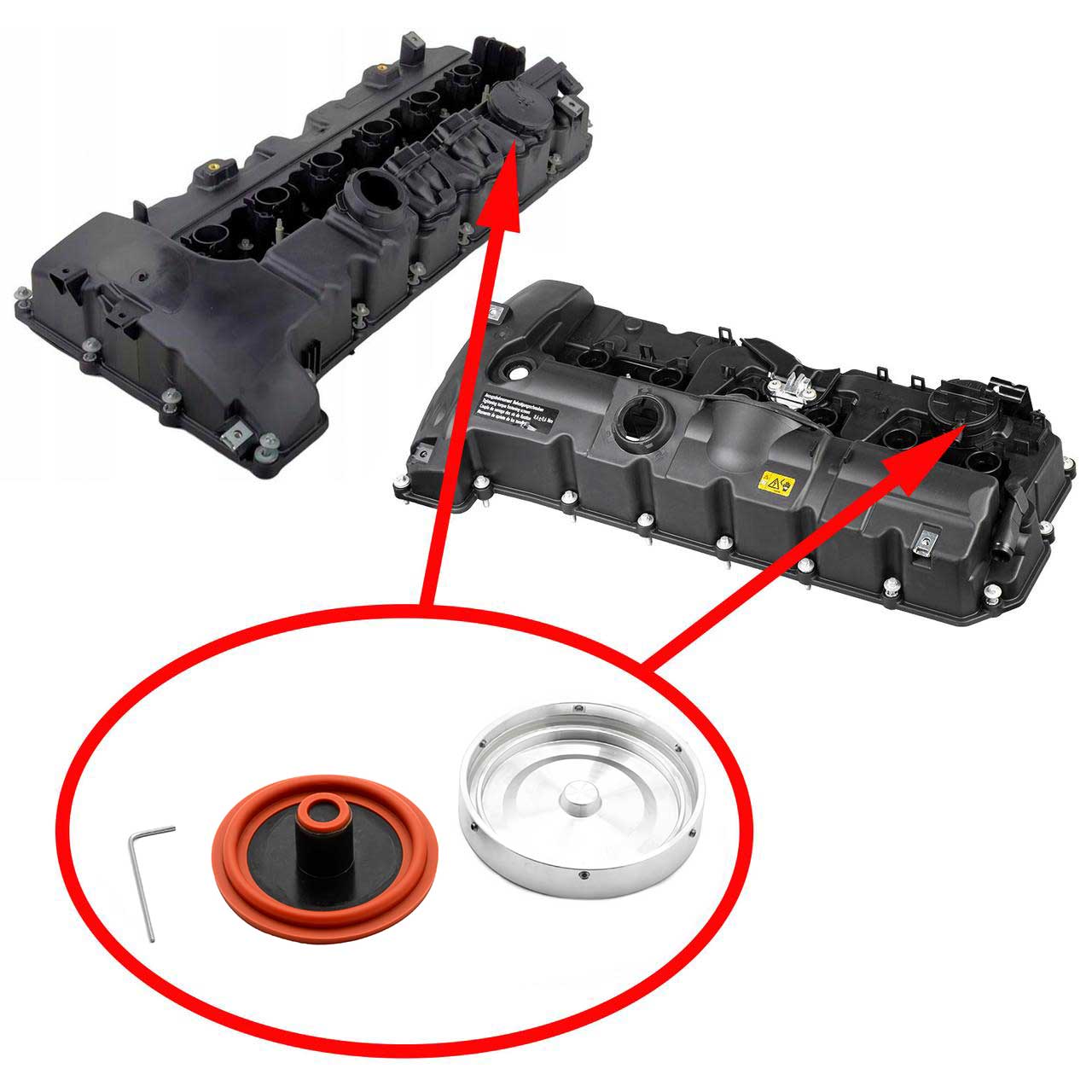 BMW Valve Cover Repair Kit N52, N52K, N53, N52N, N52T, N51 1