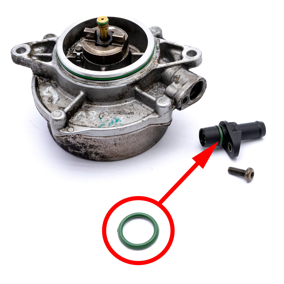 VW Audi 2.7, 3.0, 4.0, 4.2 TDI 057145100AE 057145100L Vacuum Pump Repair Kit 5