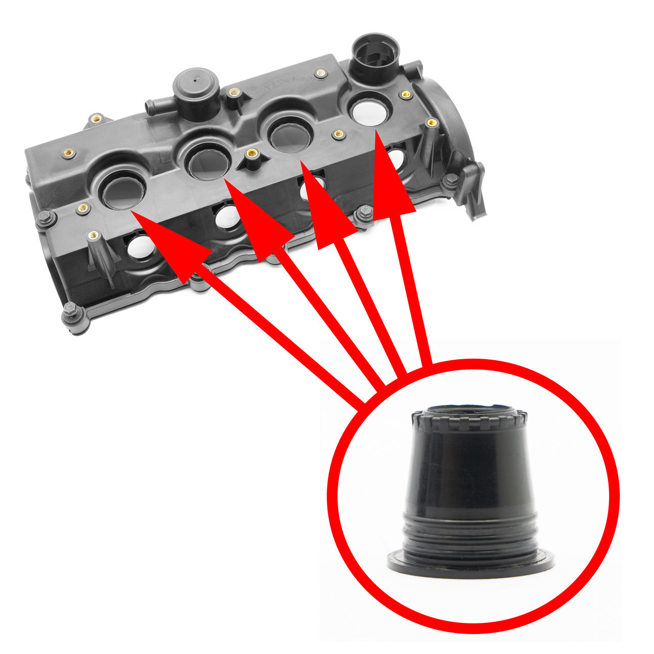 Nozzle cup 5607638 for valve cover Opel 1.7D 5607251, 98001142 1