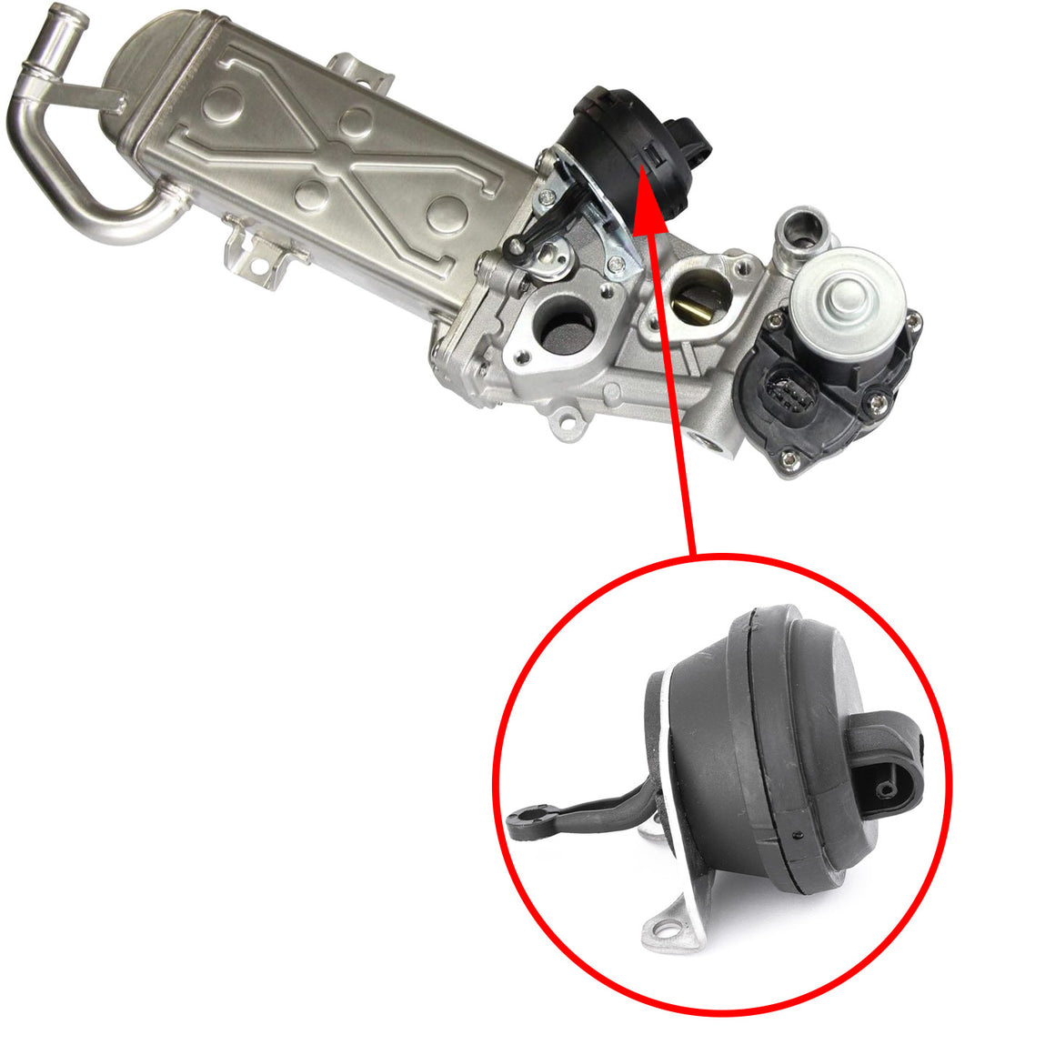 Vacuum radiator actuator of the VAG 1.6TDI, 2.0TDI 03L131512CF EGR system 1