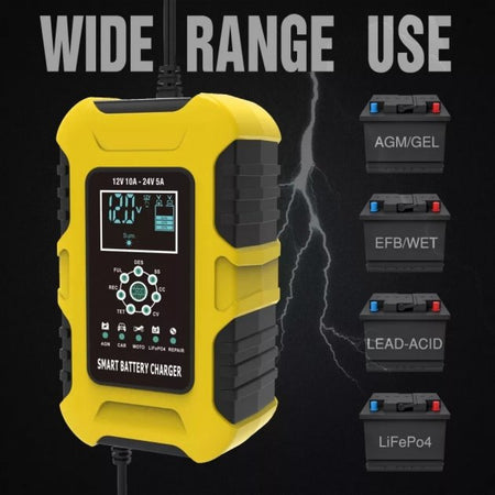 Foxsur car battery charger 12V 10A / 24V 5A 5