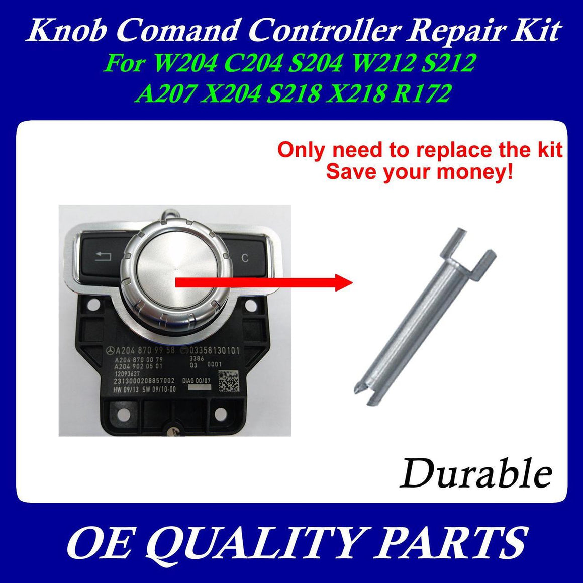 Mercedes-Benz Center Console Joystick Repair Kit 5