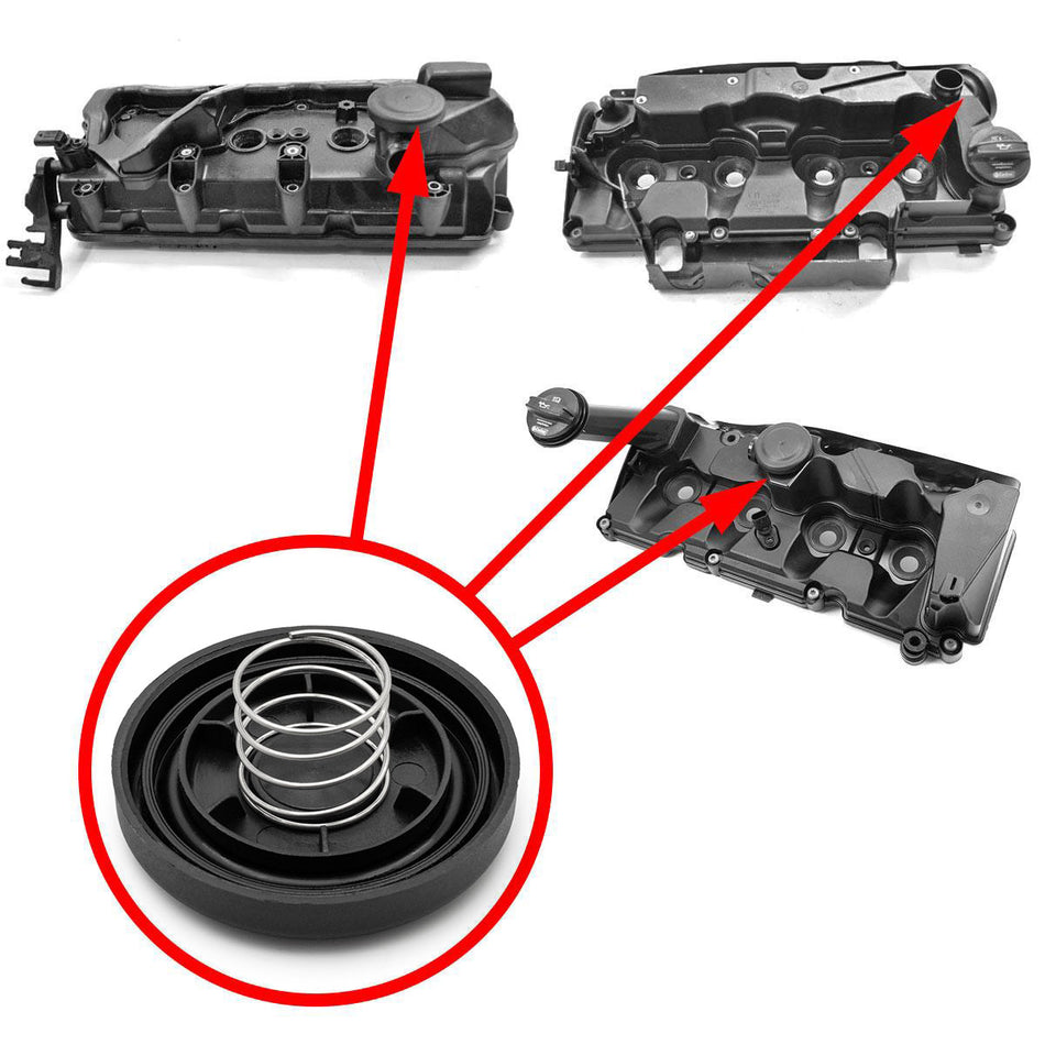 Valve Cover Kit de reparación – VAG 2.0 / 3.0 TDI | Audi A4 / A6 / VW Passat / Tiguan / Skoda | OEM 04L103469B