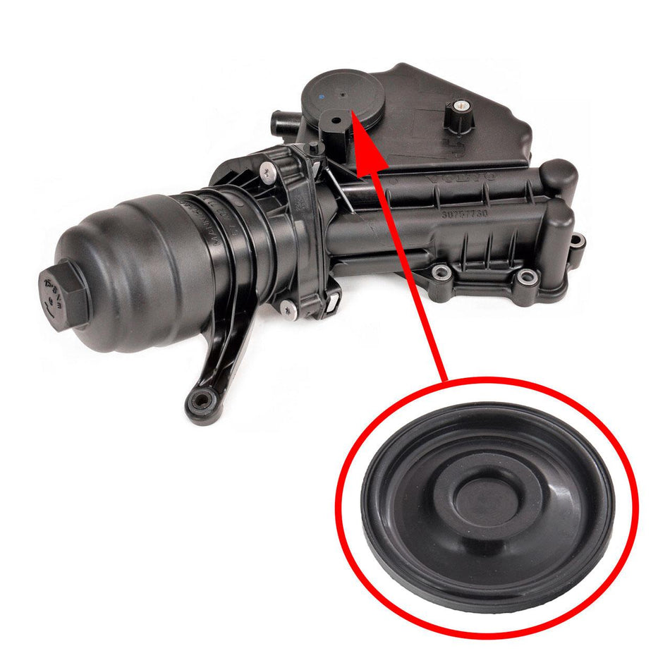 Volvo 2.0D, 2.4D, 2.5D Oil Filter Housing Membrane 30757730