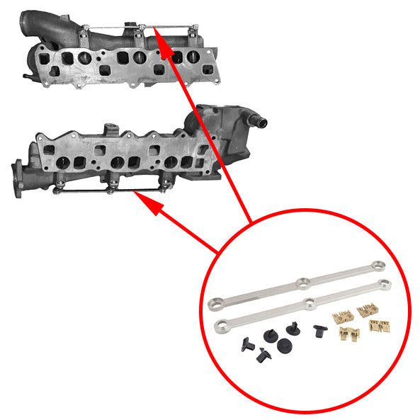 Repair kit of intake manifold damper rods Mercedes OM 642