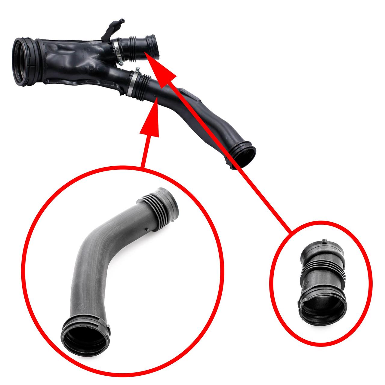 Charge Pipe Repair Kit – BMW N54 740i 740Li X6 E71 | OEM 13717582312 13717571346 1