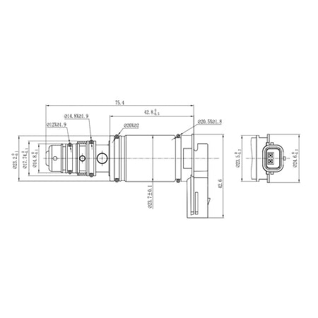 A/C Compressor Control Valve – Denso 6SE 7SE | Hyundai Mercedes | OEM 5Q0820803K 5