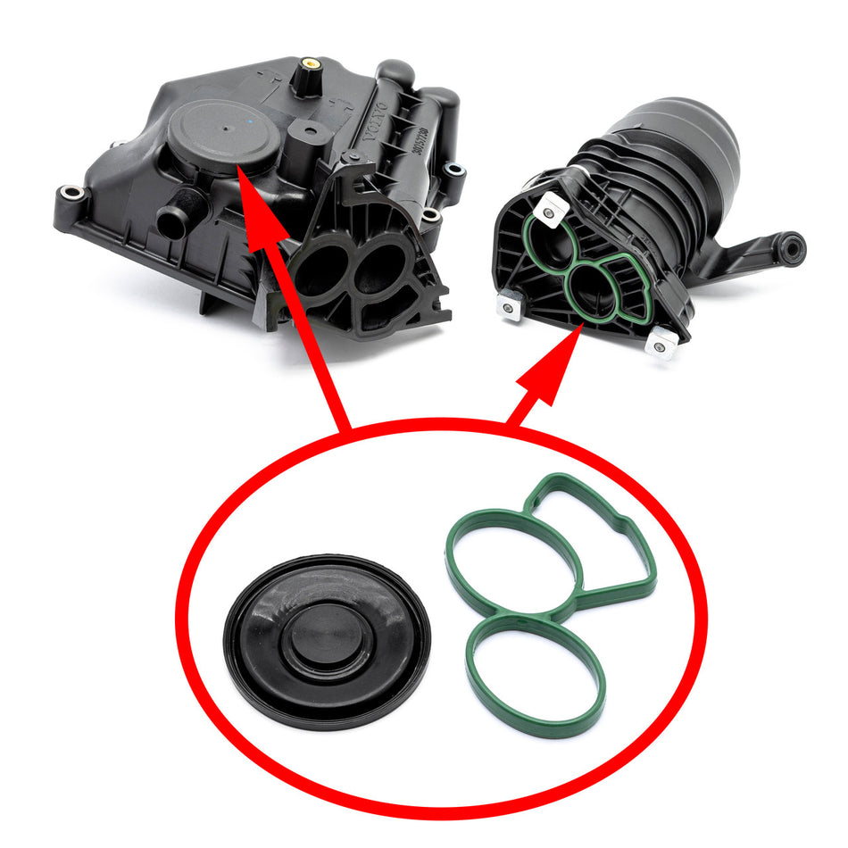 Oil filter housing repair kit Volvo 2.0D, 2.4D, 2.5D 30757730