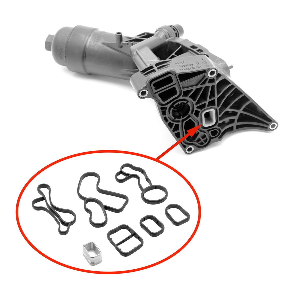 Kit de reparación de filtro de aceite BMW B48, B47, B46, B38, B37 11428596283 1