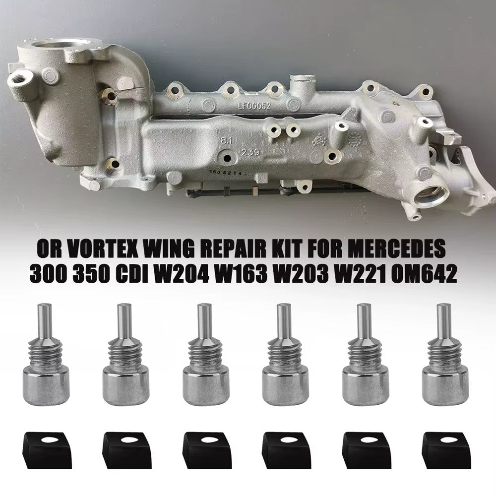 Aluminum Swirl Flap Delete Plug Kit for Mercedes OM642 3.0 V6 Diesel – A6420903237 6