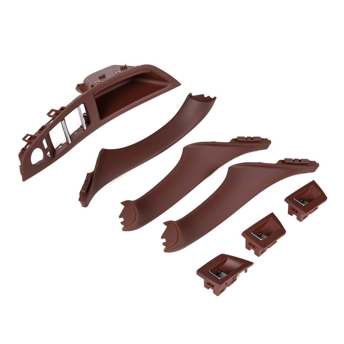 Interior Door Handle Trim Cover Set – BMW 5 Series F10 / F11 | Brown Zimtbraun | OEM 51417261929 1