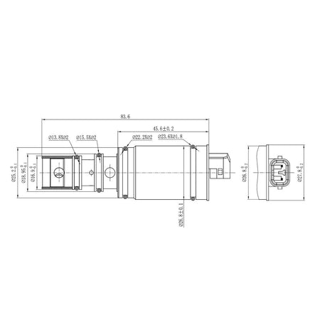 Válvula de control del compresor de A/C (solenoide) – DENSO 5SE09C 5SE12C 6SEU16 Mercedes-Benz 4