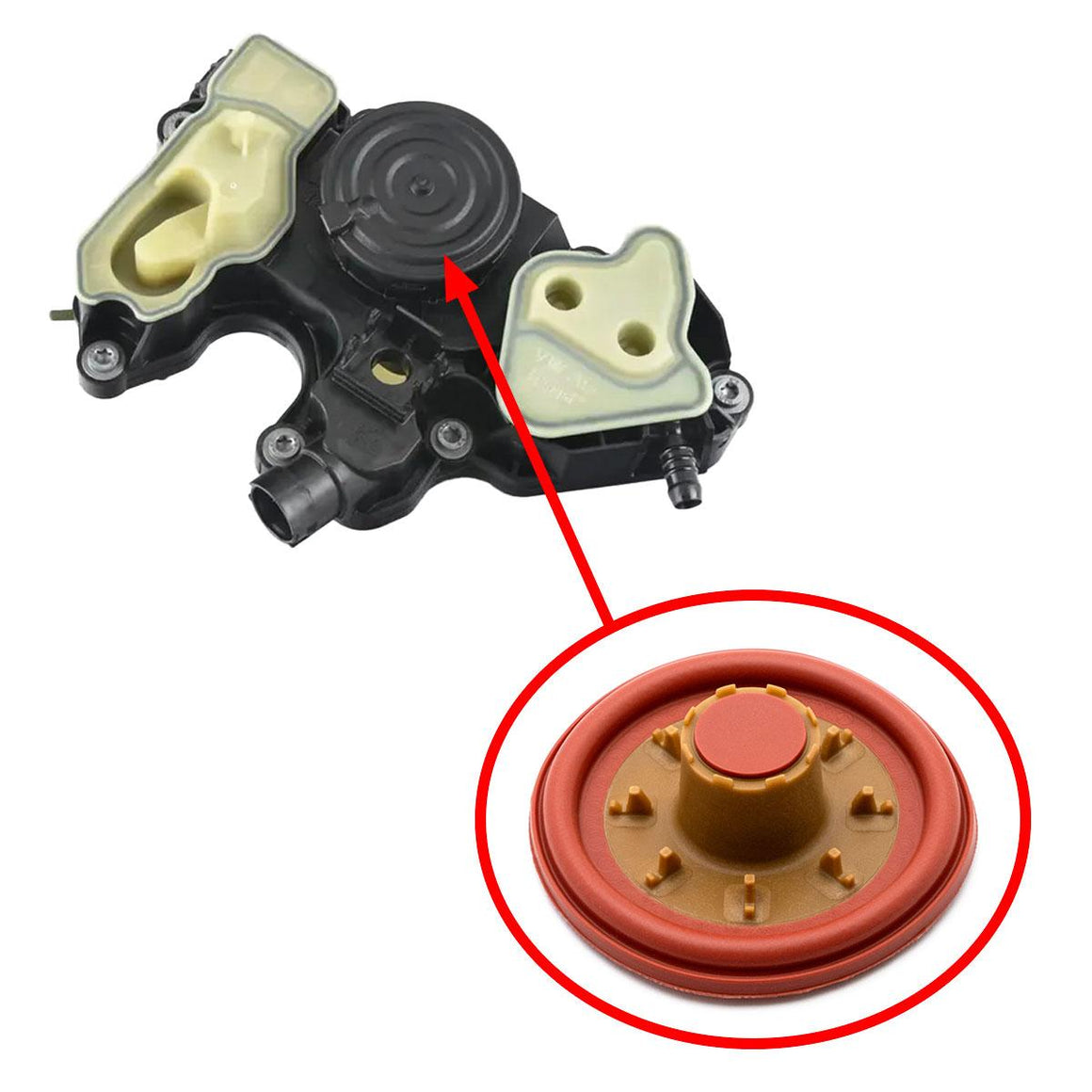 Oil Separator Diaphragm – Audi Seat Skoda Volkswagen 2.0 TSI TFSI EA888 Evo4 06Q103495C 06Q103495B 06Q103495G 1