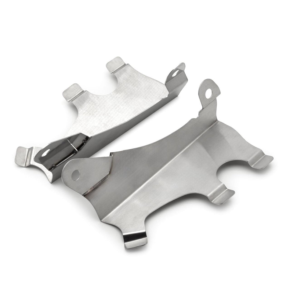 Front Mud Flap Mounting Brackets – Land Rover Discovery 3, Discovery 4 stainless steel CAS500010PCL, OEM CAS500010PCL automotive repair part shown for., product