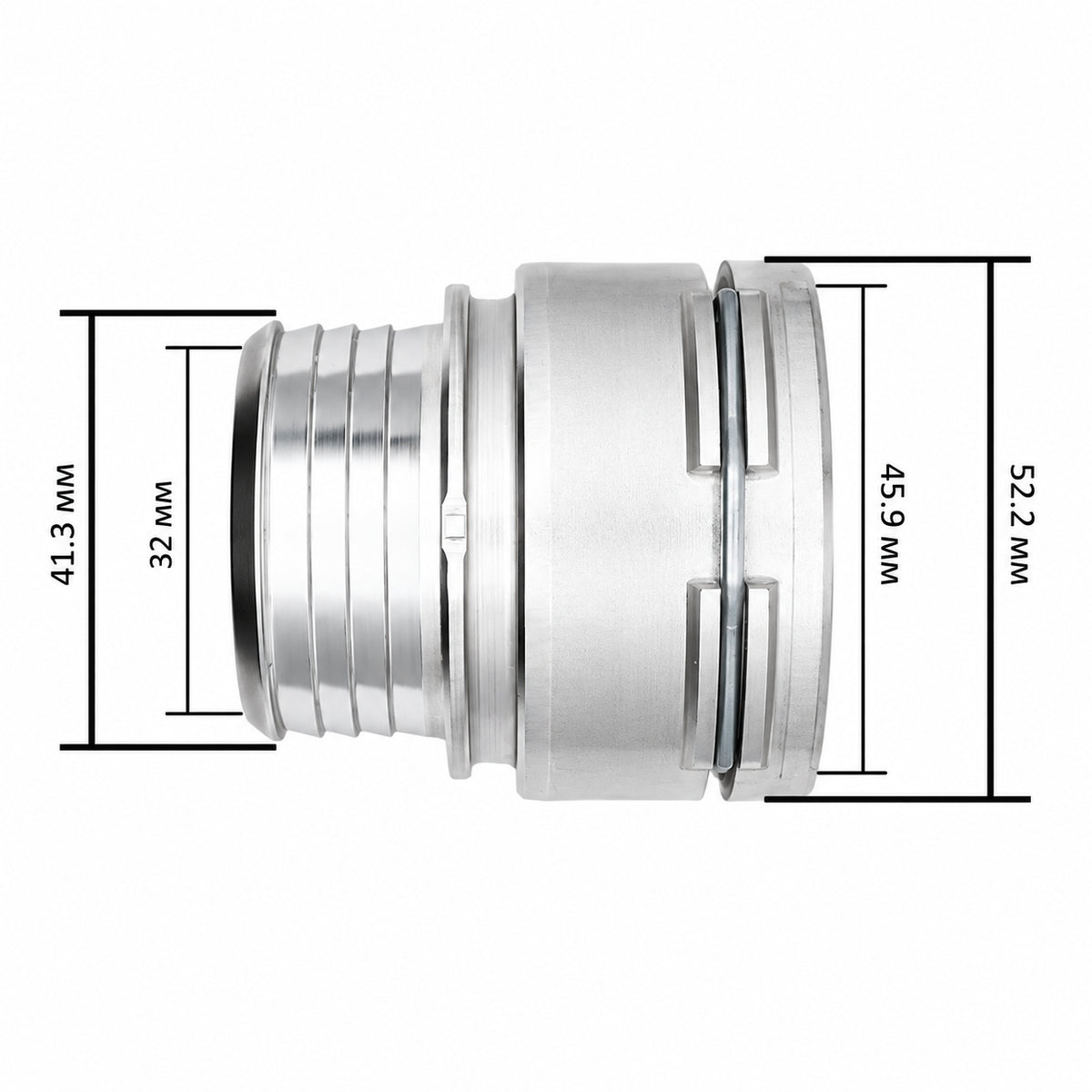 Adaptador de aluminio para manguera de refrigerante – BMW 5 Series | 17127640917 / 17127787448 4
