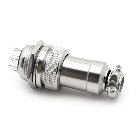 Conector GX20-12 12 pines 5A, zócalo de panel de 20 mm + clavija de cable 1