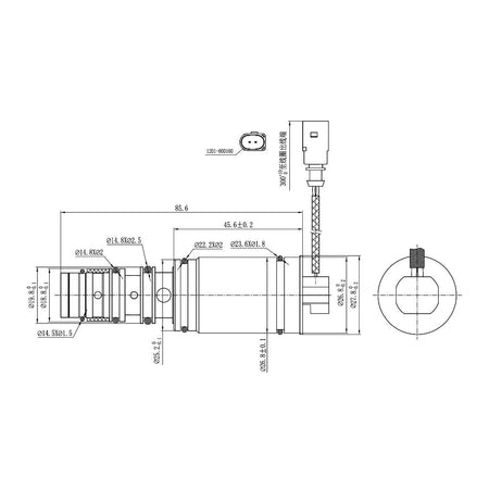 Válvula de control del compresor de A/C (solenoide) Denso 6SEU 7SEU Toyota Vios 4