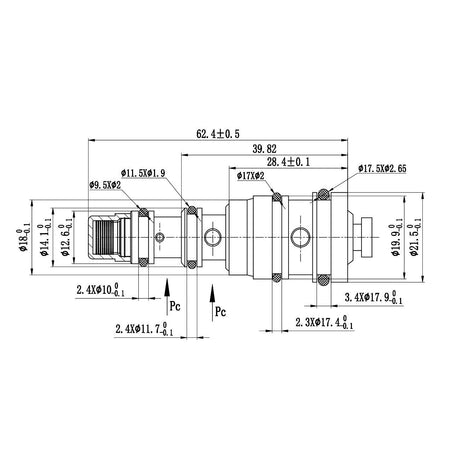 Válvula mecánica para compresor de A/C V5 Delphi GM Buick Chevrolet 4