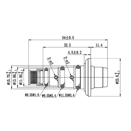 Válvula mecánica para compresor de A/C Visteon VS16 VS18 Ford Volvo Hyundai 4