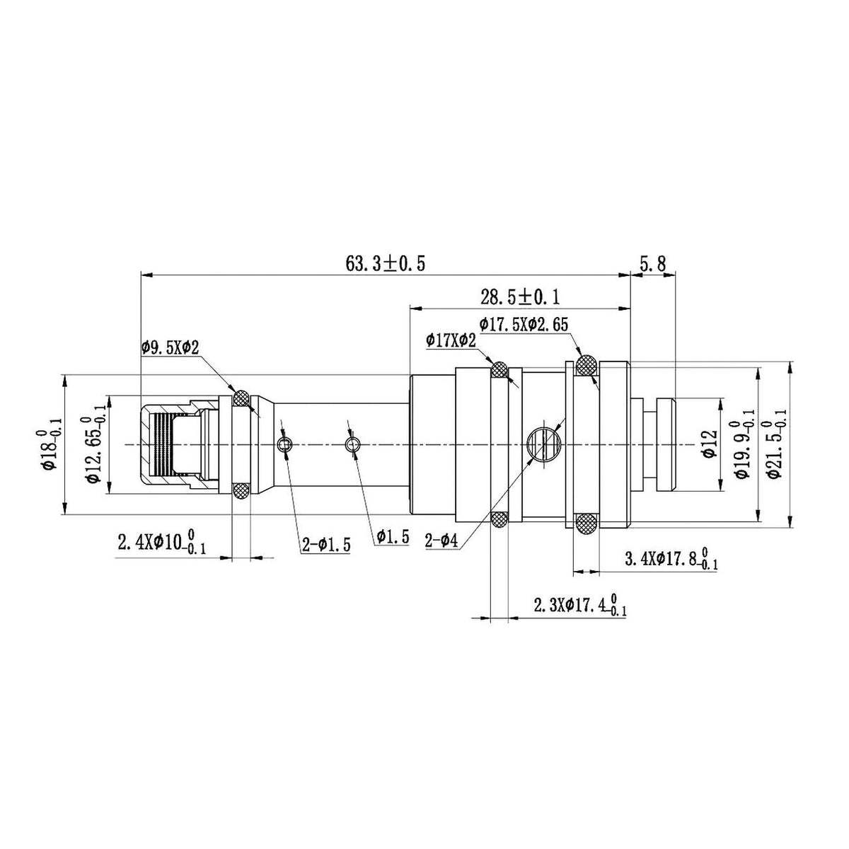 Valvula compresora A/C mecanica Calsonic CSV717 CWE615 CWV616 CWV618 Nissan X-Trail 4