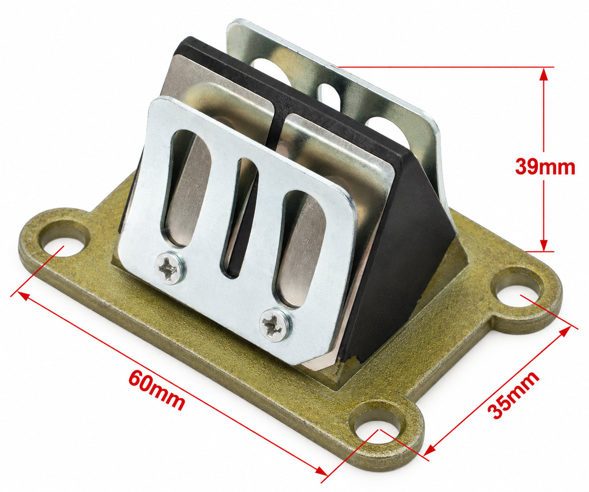 Reed Valve Assembly — KTM 50 SX / Minarelli AM6 / Yamaha DT TZR / Beta / Aprilia 2