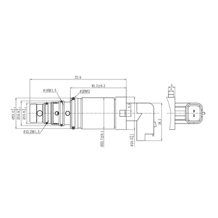 A/C Compressor Control Valve – Sanden SD6C12 / 6C12 / 7C16 | Peugeot / Citroen | KH01 5