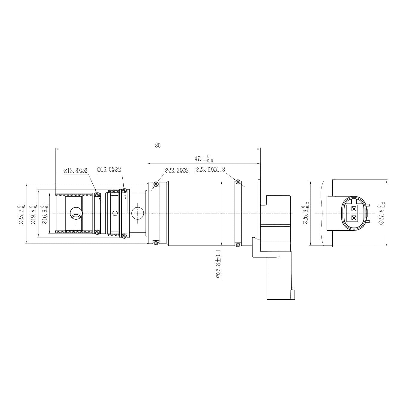 A/C Compressor Control Valve – Dodge / Jeep / Fiat 6SBU14C / 6SBU14 4