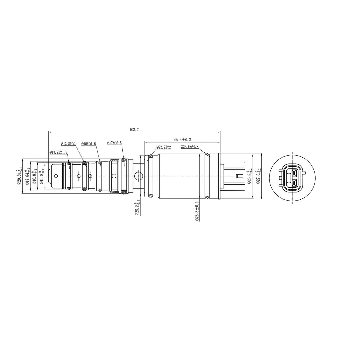 A/C Compressor Control Valve – Toyota Denso 7SES17C / 7SAS17A / 6SES14C | OEM CG447250-0350 4