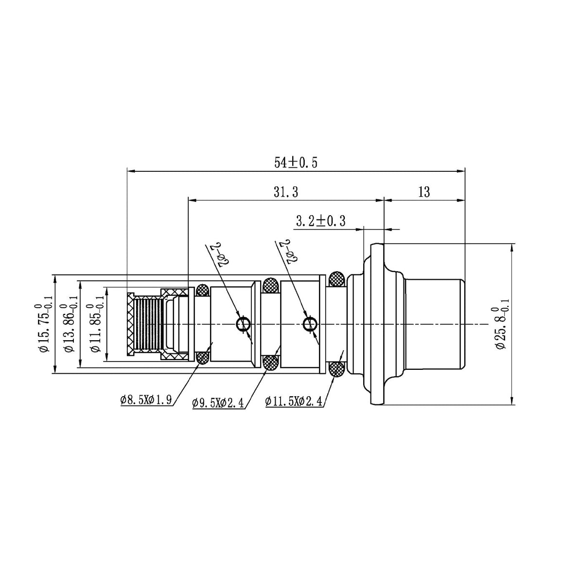 A/C Compressor Control Valve – Hyundai HCC VS12 / VS16 / VS18 | Mechanical 4